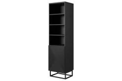 Bogart Szafki I Regały*ASHA REGAŁ 50 1D - czarny mat / stelaż