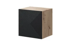 Bogart Szafki I Regały*ASHA SZAFKA WISZĄCA 40 1D - czarny mat / artisan