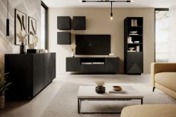 Bogart Szafki I Regały*ASHA SZAFKA WISZĄCA 40 1D - czarny mat