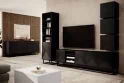 Bogart Szafki I Regały*ASHA SZAFKA WISZĄCA 40 1D - czarny mat