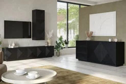 Bogart Szafki I Regały*ASHA SZAFKA WISZĄCA 40 1D - czarny mat