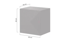 Bogart Szafki I Regały*ASHA SZAFKA WISZĄCA 40 1D - czarny mat