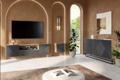 Bogart Szafki I Regały*ASHA SZAFKA WISZĄCA 40 1D - rivier stone / artisan