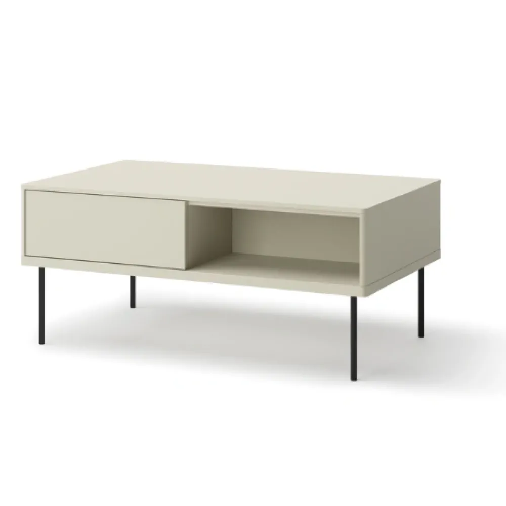 Lenart Stoliki Kawowe I Ławy*Ława z szufladą Epiro EP-08 kaszmirowa