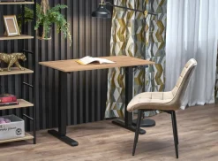 Halmar Biurka*B53 biurko biurko z funkcją regulacji wysokości, dąb artisan / czarny (2p=1szt)1 sztuka