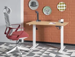 Halmar Biurka*B53 biurko biurko z funkcją regulacji wysokości, dąb artisan / biały (2p=1szt)1 sztuka