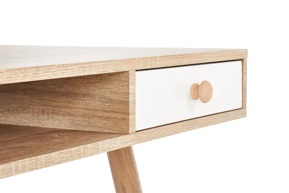 Halmar Biurka*B34 biurko dąb sonoma-biały (2p=1szt)1 sztuka