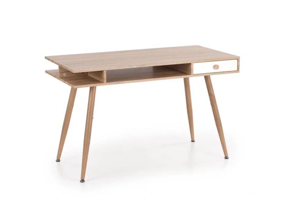 Halmar Biurka*B34 biurko dąb sonoma-biały (2p=1szt)1 sztuka