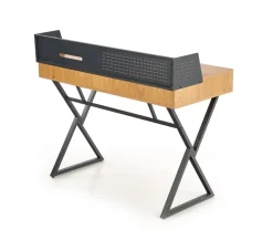 Halmar Biurka*B43 biurko dąb złoty / czarny (1p=1szt)1 sztuka