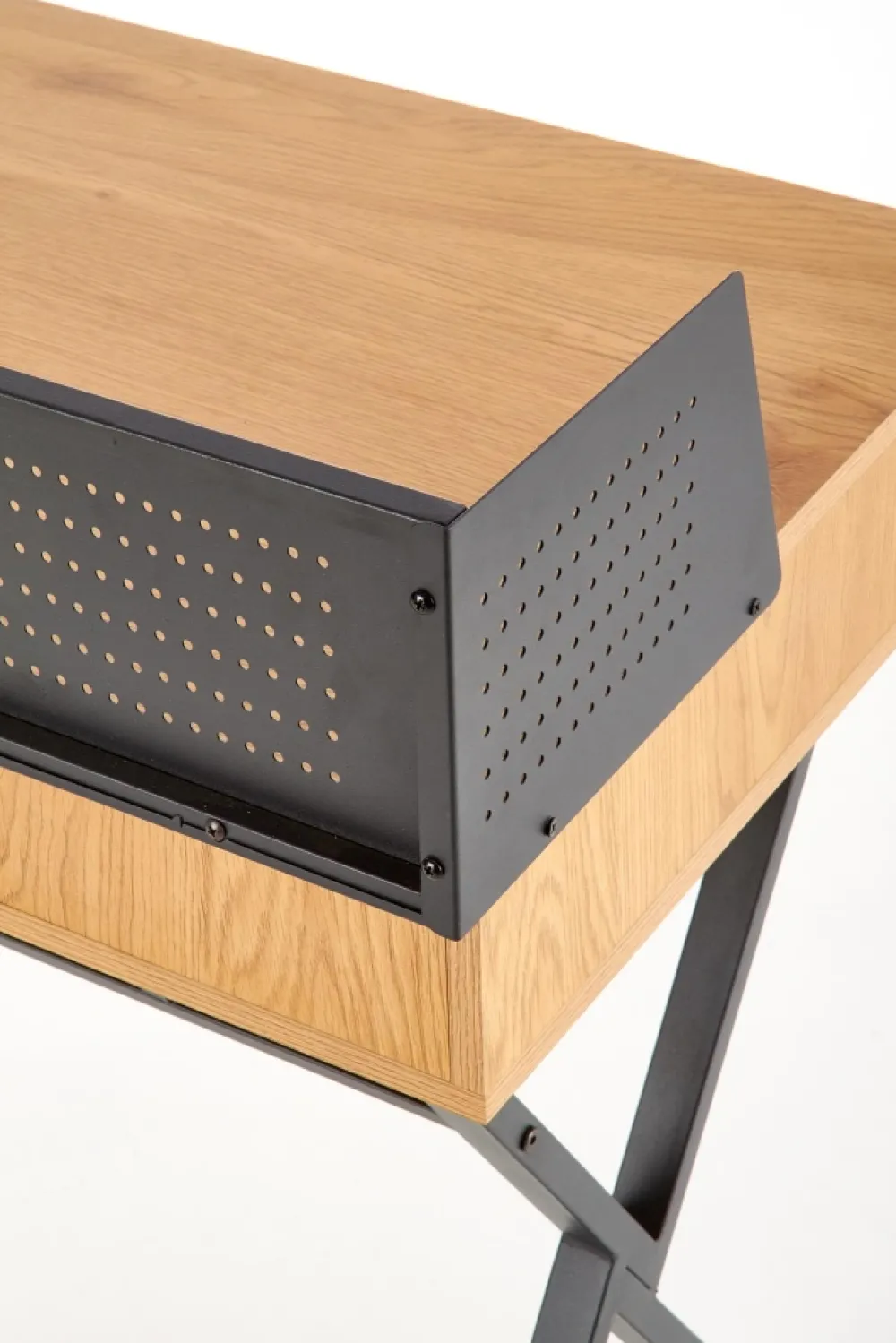 Halmar Biurka*B43 biurko dąb złoty / czarny (1p=1szt)1 sztuka