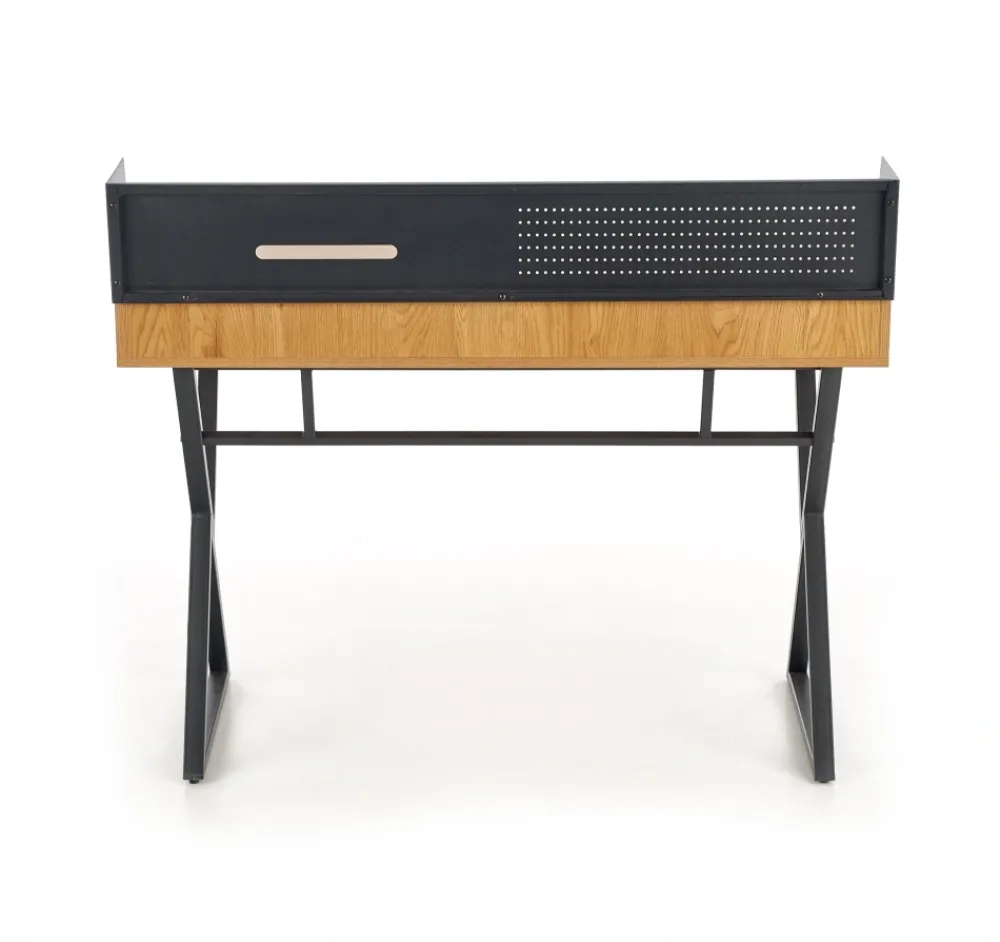 Halmar Biurka*B43 biurko dąb złoty / czarny (1p=1szt)1 sztuka