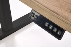 Halmar Biurka*B54 biurko z funkcją regulacji wysokości, blat - dąb artisan, stelaż - czarny (2p=1szt)1 sztuka