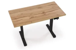 Halmar Biurka*B54 biurko z funkcją regulacji wysokości, blat - dąb artisan, stelaż - czarny (2p=1szt)1 sztuka