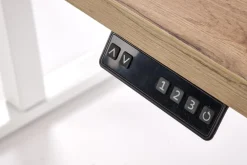 Halmar Biurka*B54 biurko z funkcją regulacji wysokości, blat - dąb artisan, stelaż - biały (2p=1szt)1 sztuka