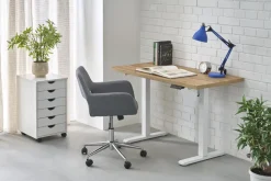 Halmar Biurka*B54 biurko z funkcją regulacji wysokości, blat - dąb artisan, stelaż - biały (2p=1szt)1 sztuka