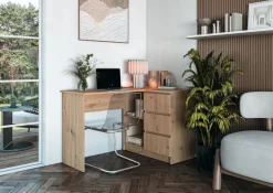 Halmar Biurka*BEGA biurko, dąb artisan (2p=1szt)1 sztuka