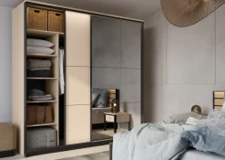 Lenart Szafy Do Przedpokoju|Szafy Do Pokoju Młodzieżowego*Beżowa szafa do sypialni ENNA Szafa EN-01 beż piaskowy