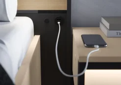 Lenart Łóżka Do Sypialni*Beżowe łóżko z pojemnikiem na pościel 160 ENNA EN-02 beż piaskowy