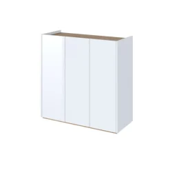 Lenart Komody Do Biura|Komody Do Przedpokoju*Biała komoda z półkami i oświetleniem LED Easy EA-03 3D