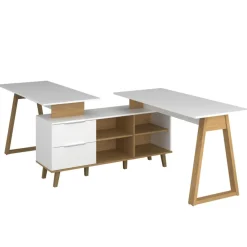 Mebelbos Komody Do Biura|Komody Młodzieżowe*Biała komoda z półkami i szufladami Neptun