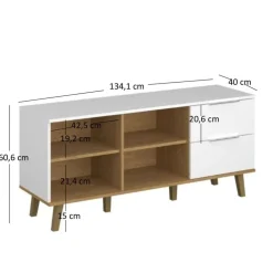 Mebelbos Komody Do Biura|Komody Młodzieżowe*Biała komoda z półkami i szufladami Neptun