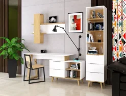 Mebelbos Komody Do Biura|Komody Młodzieżowe*Biała komoda z szufladami i półkami Neptun