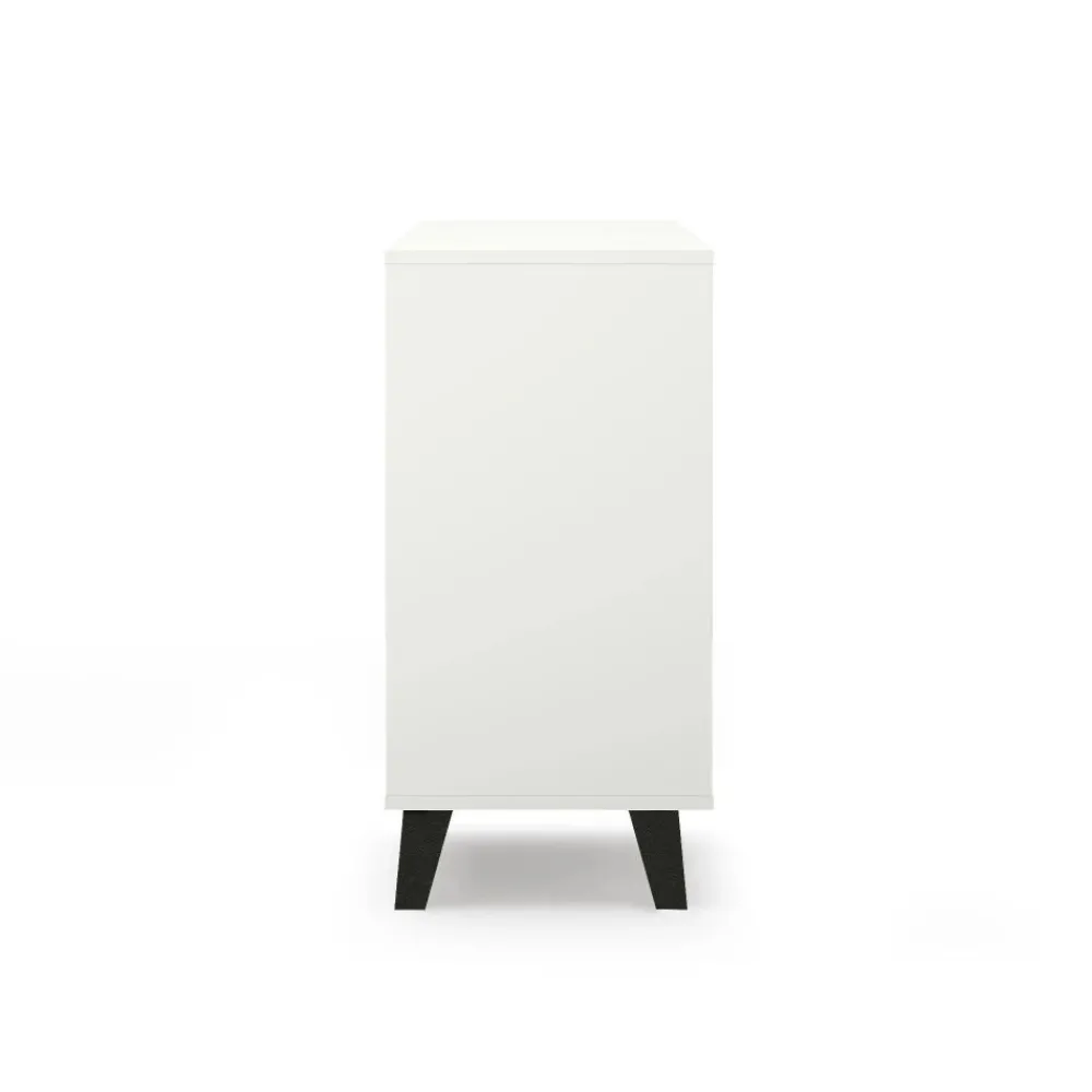 Mebelbos Komody Do Biura|Komody Do Przedpokoju*Biała komoda z szufladami i szafką, skandynawska BORG