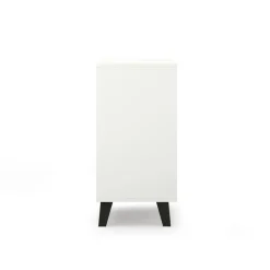 Mebelbos Komody Do Biura|Komody Do Przedpokoju*Biała komoda z trzema szufladami, skandynawska BORG