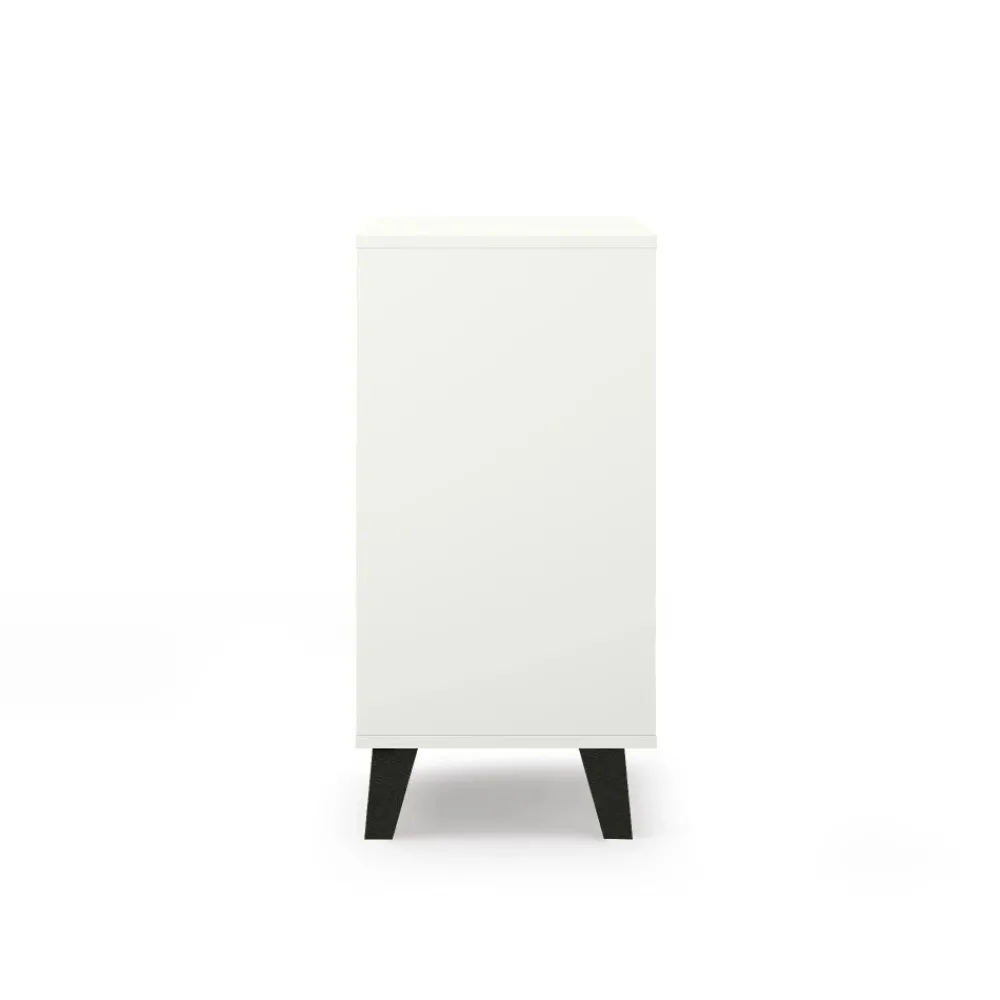 Mebelbos Komody Do Biura|Komody Do Przedpokoju*Biała komoda z trzema szufladami, skandynawska BORG