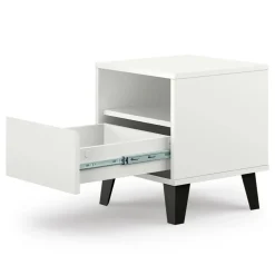 Mebelbos Komody Do Biura|Komody Do Przedpokoju*Biała szafka nocna, skandynawska BORG