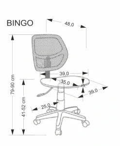 Halmar Fotele*BINGO fotel młodzieżowy czarny1 sztuka