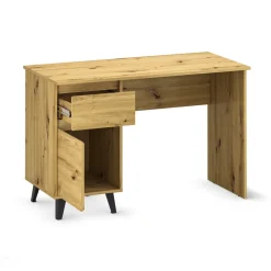 Dzieci Mebelbos Biurka Do Biura|Biurka Do Pokoju Młodzieżowego*Biurko z szafką i szufladą, dąb artisan BORG