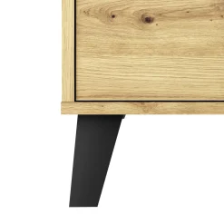 Dzieci Mebelbos Biurka Do Biura|Biurka Do Pokoju Młodzieżowego*Biurko z szafką i szufladą, dąb artisan BORG