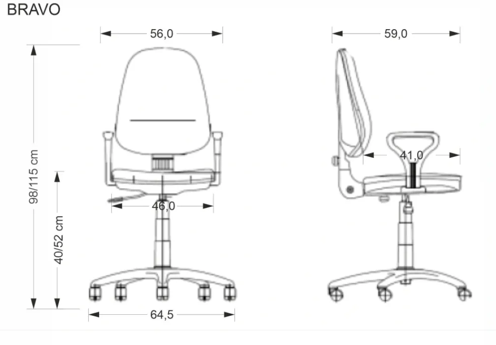 Dzieci Halmar Fotele Do Biura|Krzesła Do Biurka Do Pokoju Młodzieżowego*BRAVO fotel biurowy, popielaty, OBAN EF031 (1p=1szt)1 sztuka