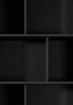 Laski Meble Szafki I Regały Do Biura|Szafki I Regały Do Pokoju Młodzieżowego*Czarny otwarty regał z szufladami Lante