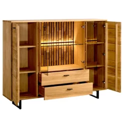 Dekort Komody Do Biura|Komody Do Przedpokoju*Dębowa komoda z wytryną Tramonto TYP 46