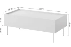 Bogart Stoliki Kawowe I Ławy*DESIN ŁAWA 120 2SZ - cashmere / dąb nagano