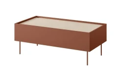 Bogart Stoliki Kawowe I Ławy*DESIN ŁAWA 120 2SZ - ceramic red / dąb nagano