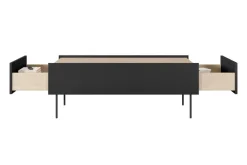 Bogart Stoliki Kawowe I Ławy*DESIN ŁAWA 120 2SZ - czarny mat / dąb nagano