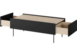 Bogart Stoliki Kawowe I Ławy*DESIN ŁAWA 120 2SZ - czarny mat / dąb nagano