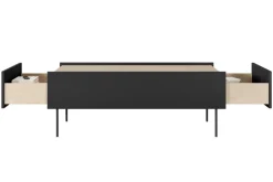 Bogart Stoliki Kawowe I Ławy*DESIN ŁAWA 120 2SZ - czarny mat / dąb nagano