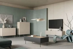 Bogart Stoliki Kawowe I Ławy*DESIN ŁAWA 120 2SZ - czarny mat / dąb nagano