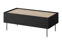 Bogart Stoliki Kawowe I Ławy*DESIN ŁAWA 120 2SZ - czarny mat / dąb nagano