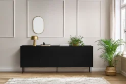 Bogart Komody*DESIN KOMODA 220 4D - czarny mat / dąb nagano