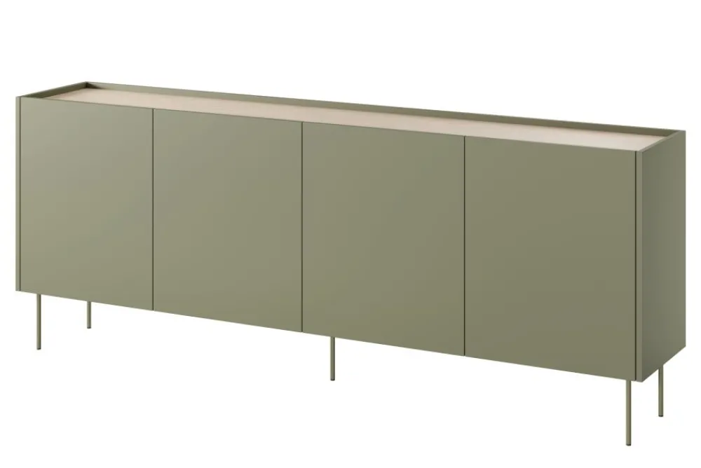 Bogart Komody*DESIN KOMODA 220 4D - oliwka / dąb nagano