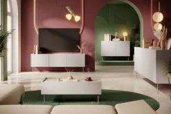 Bogart Komody*DESIN KOMODA 220 4D2SZ - cashmere / dąb nagano