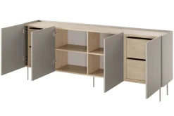 Bogart Komody*DESIN KOMODA 220 4D4SZ - cashmere / dąb nagano