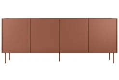 Bogart Komody*DESIN KOMODA 220 4D4SZ - ceramic red / dąb nagano