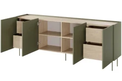 Bogart Komody*DESIN KOMODA 220 4D4SZ - oliwka / dąb nagano