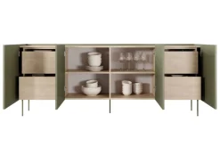 Bogart Komody*DESIN KOMODA 220 4D4SZ - oliwka / dąb nagano